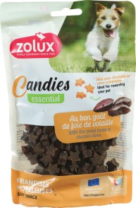 Star-shaped CANDIES with chicken liver