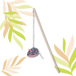 ETHI'CAT floral mouse fishing rod