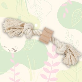 Wild rope toy with 2 knots