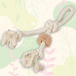 Wild rope toy with handle