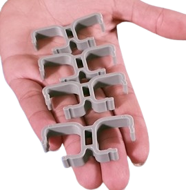 The 4 clips are supplied