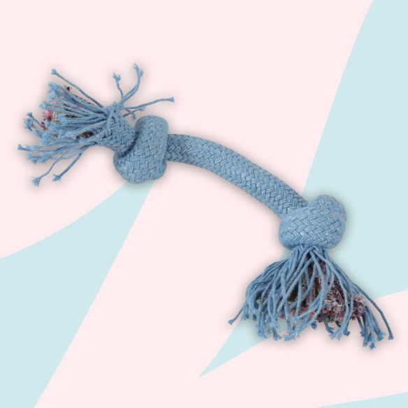 Cosmic rope toy with 2 knots 25 cm