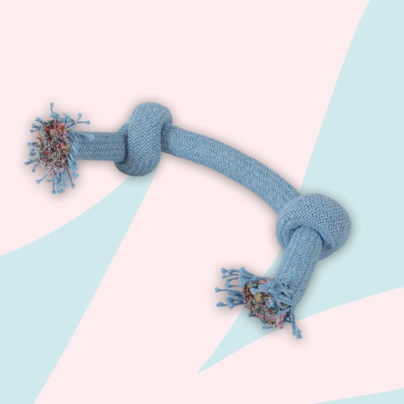 Cosmic rope toy with 2 knots 35 cm