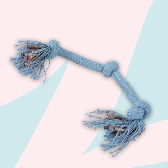 Cosmic rope toy with 3 knots 45 cm