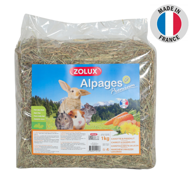 Premium Alpine Hay with Carrot and Dandelion
